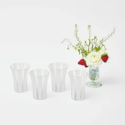 Jubilee Edition Striped Glasses (Set Of 4)