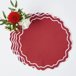 Katherine Berry Red Placemats (Set Of 4)