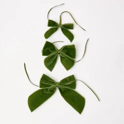 Large Forest Green Napkin Bow (Pair)