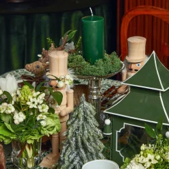 Large Mercury Pillar Candle Stand (Pair)