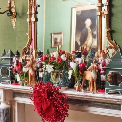 Large Ruby Red Velvet Bow