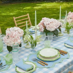 Large White Palm Candle Holder