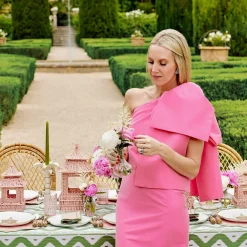 Large White Palm Candle Holder