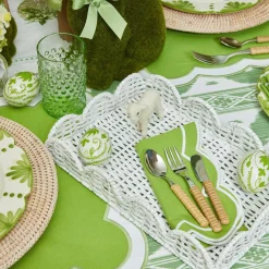 Light Brown Rattan Effect Childrens Cutlery (3 Piece)