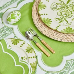 Light Brown Rattan Effect Childrens Cutlery (3 Piece)