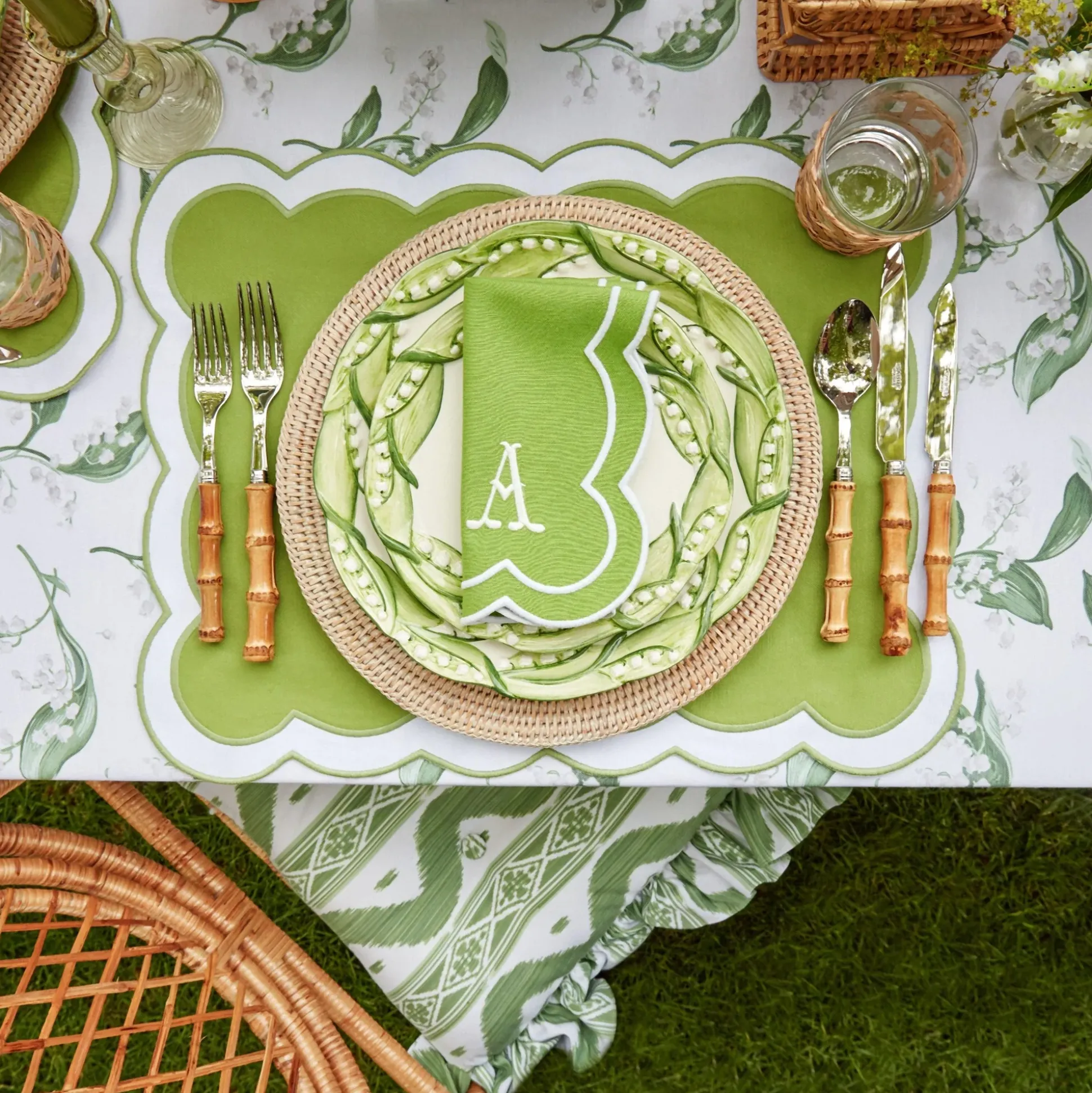 Lily Of The Valley Dinner & Starter Plates (Set Of 4)