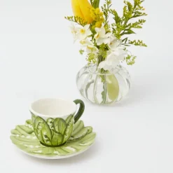 Lily Of The Valley Espresso Cup & Saucer