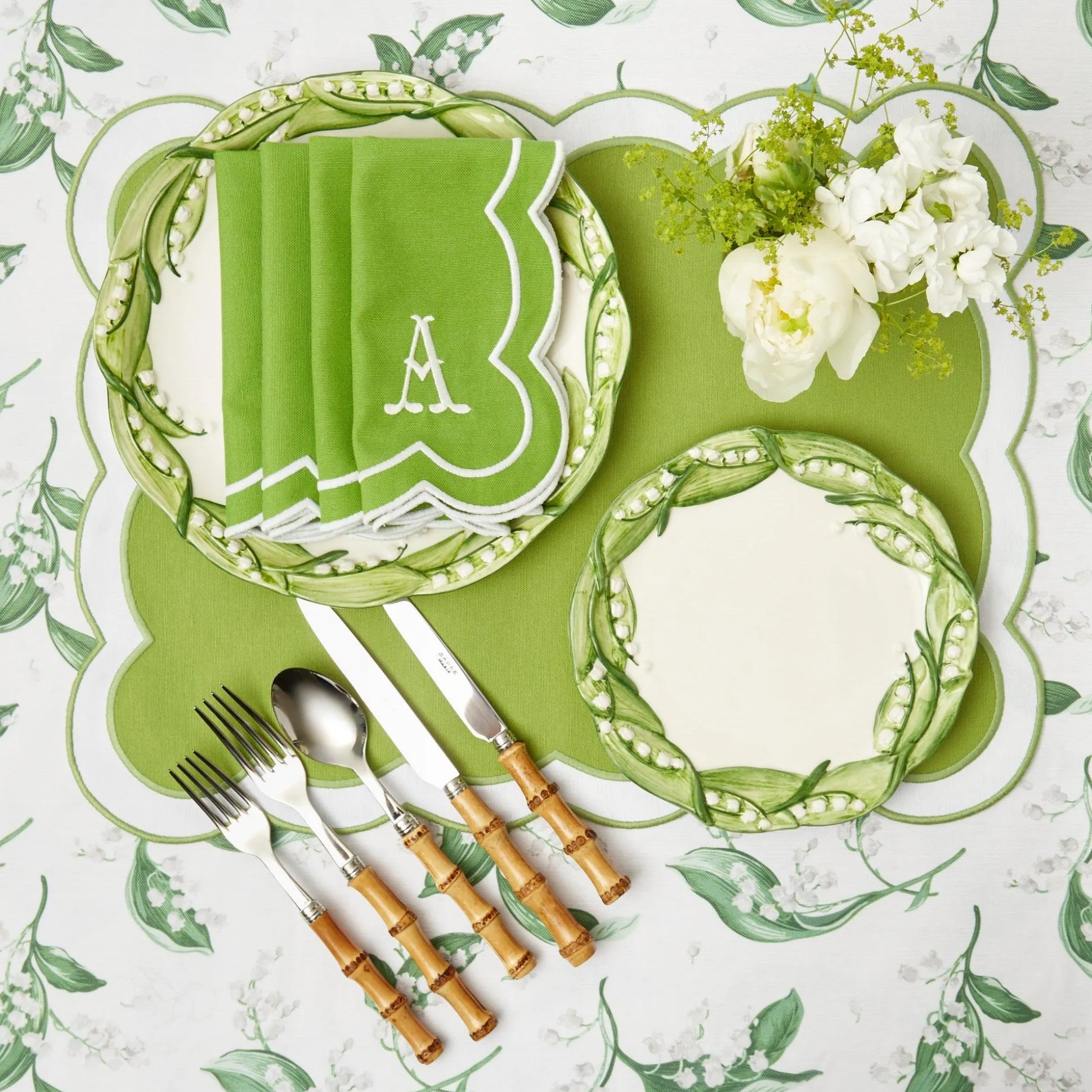 Lily Of The Valley Starter Plates (Set Of 4)