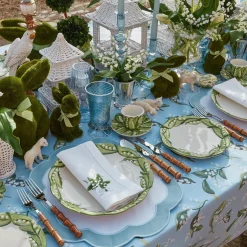 Lily Of The Valley White Linen Napkins (Set Of 4)