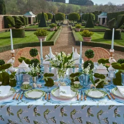 Lily Of The Valley White Linen Napkins (Set Of 4)