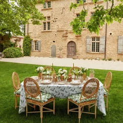 Lily Of The Valley White Linen Napkins (Set Of 4)