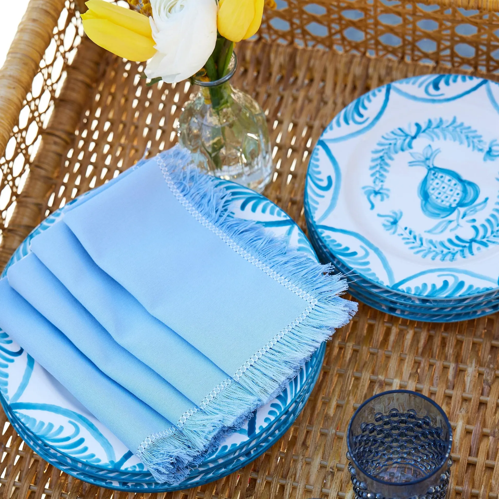 Lorenzo Rattan Bar Cart