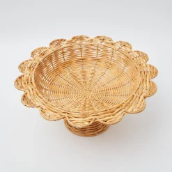 Luciana Rattan Scalloped Bowl