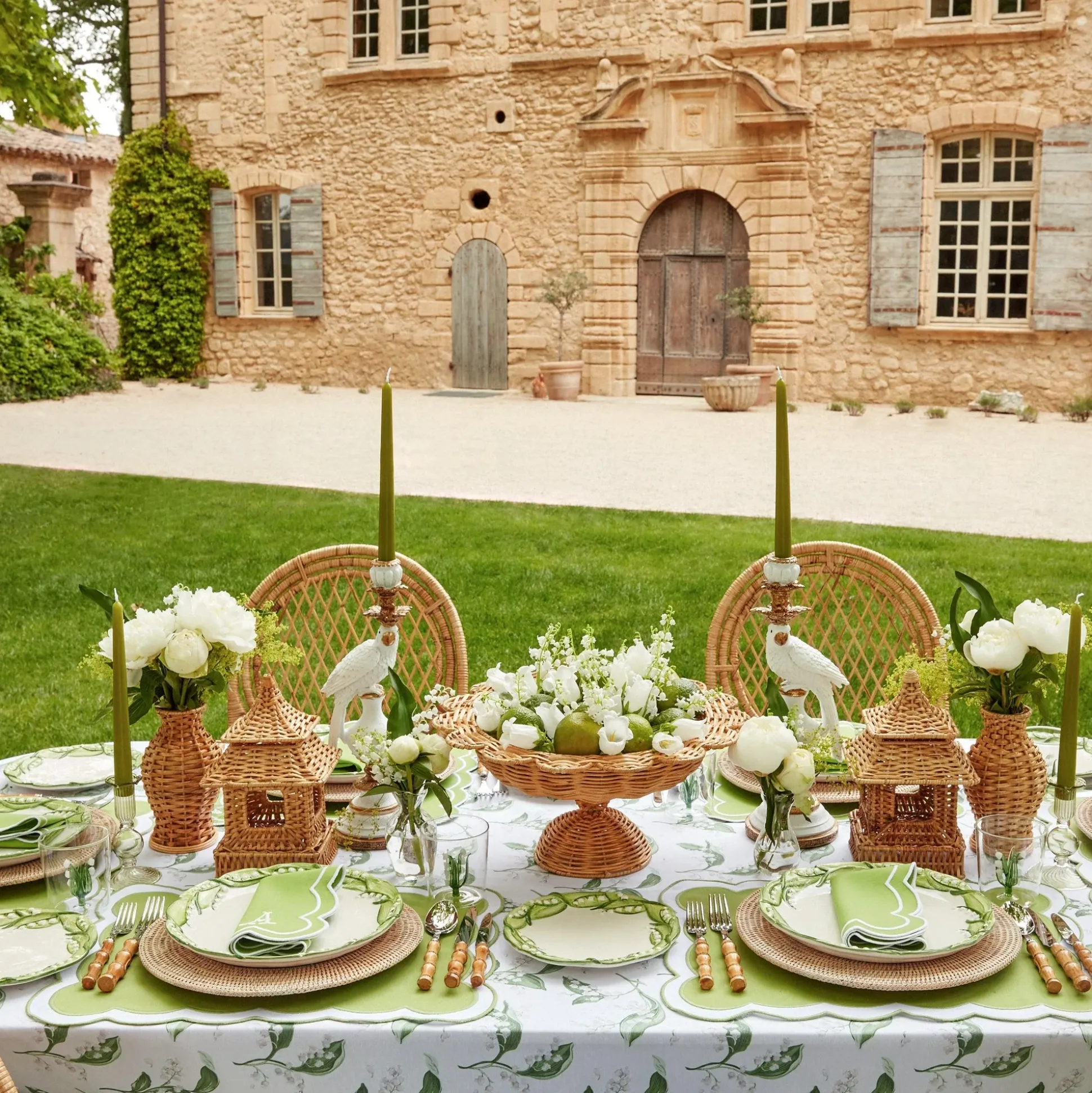 Luciana Rattan Scalloped Bowl