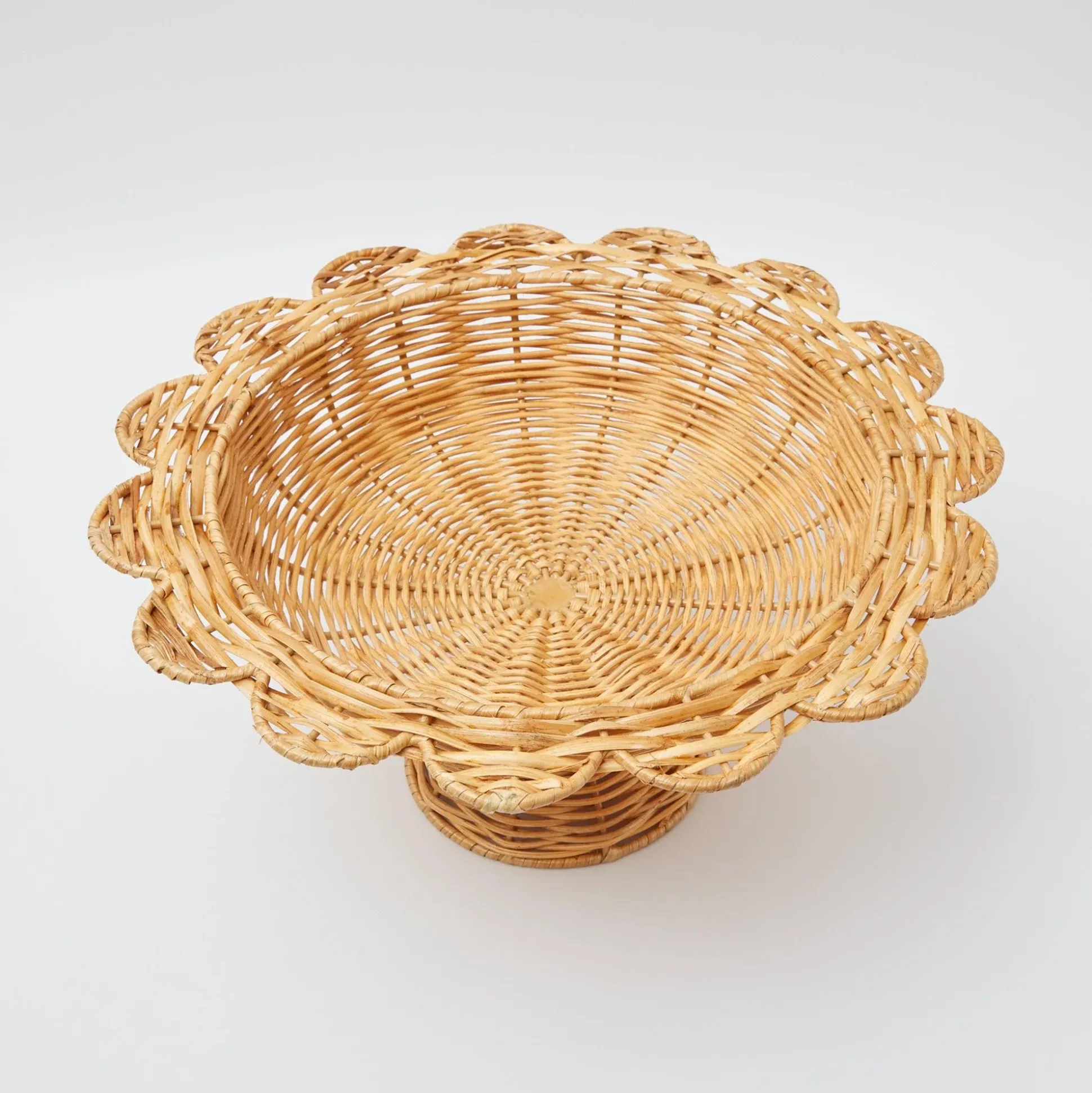 Luciana Rattan Scalloped Bowl
