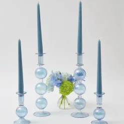 Madeline Azure Candle Holders (Pair)