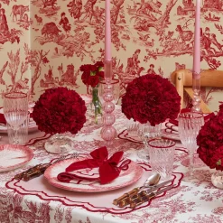 Marguerite Pink Candle Holders (Pair)