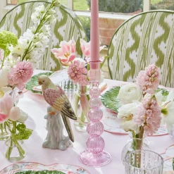 Marguerite Pink Candle Holders (Pair)