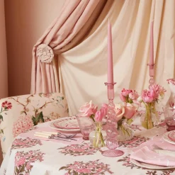 Marguerite Pink Candle Holders (Pair)