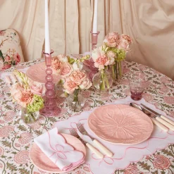 Marguerite Pink Candle Holders (Pair)