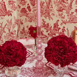 Marguerite Pink Candle Holders (Pair)