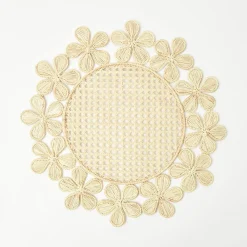 Mia Woven Rattan Placemats (Set Of 4)