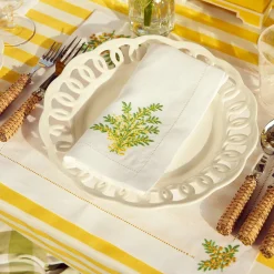Mimosa White Linen Placemats (Set Of 4)