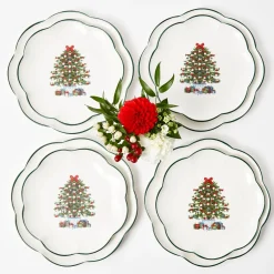 Mrs. Alice Christmas Tree Starter Plate (Set Of 4)