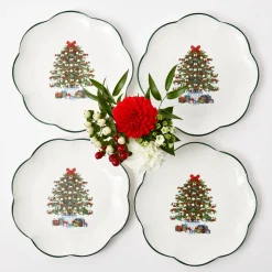 Mrs. Alice Christmas Tree Dinner Plate (Set Of 4)