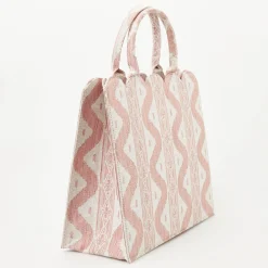 Mrs. Alice Tote Bag (Pink Ikat)
