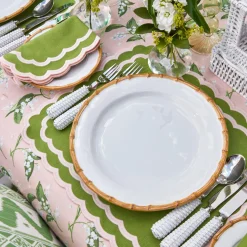 Nancy Bamboo Dinner & Starter Plates (Set Of 8)