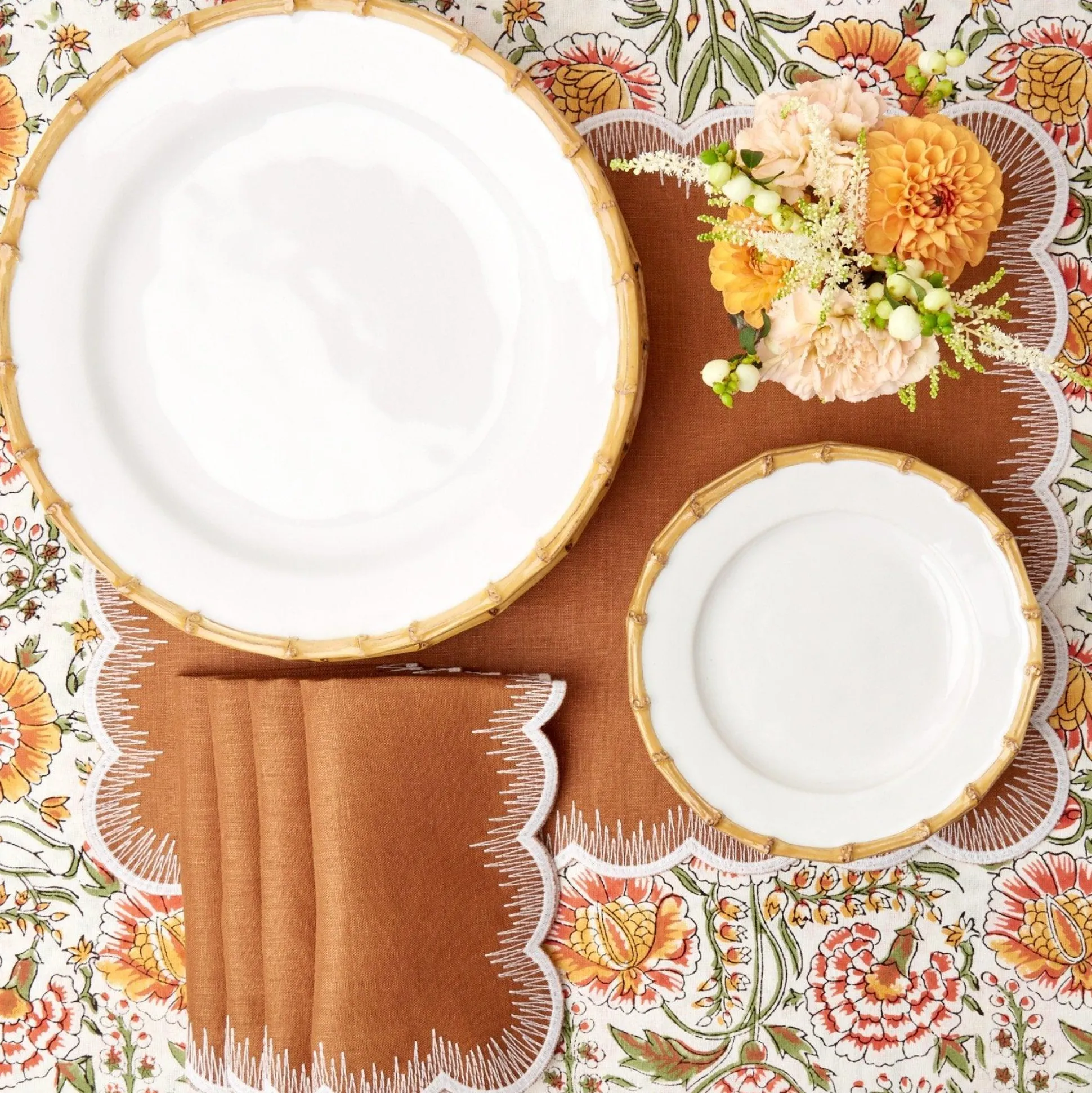 Nancy Bamboo Dinner Plate (Set Of 4)