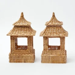 Natural Rattan Decoration Set