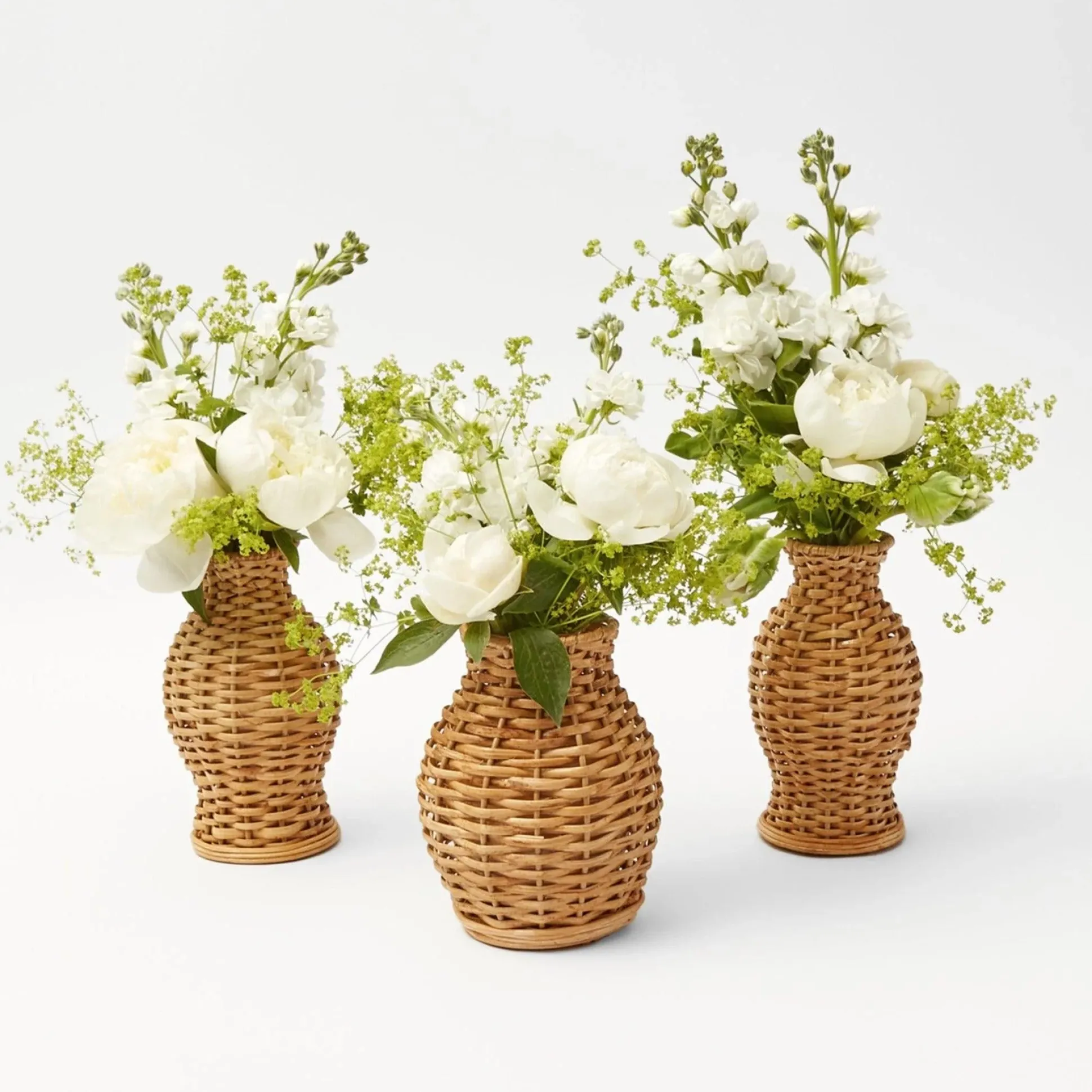 Natural Rattan Vase (Set Of 3)