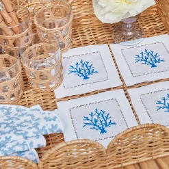 Natural Scalloped Rattan Tray