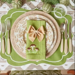 Oat Velvet Napkin Bows (Set Of 4)