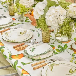 Olive Green Hobnail Glasses (Set Of 6)