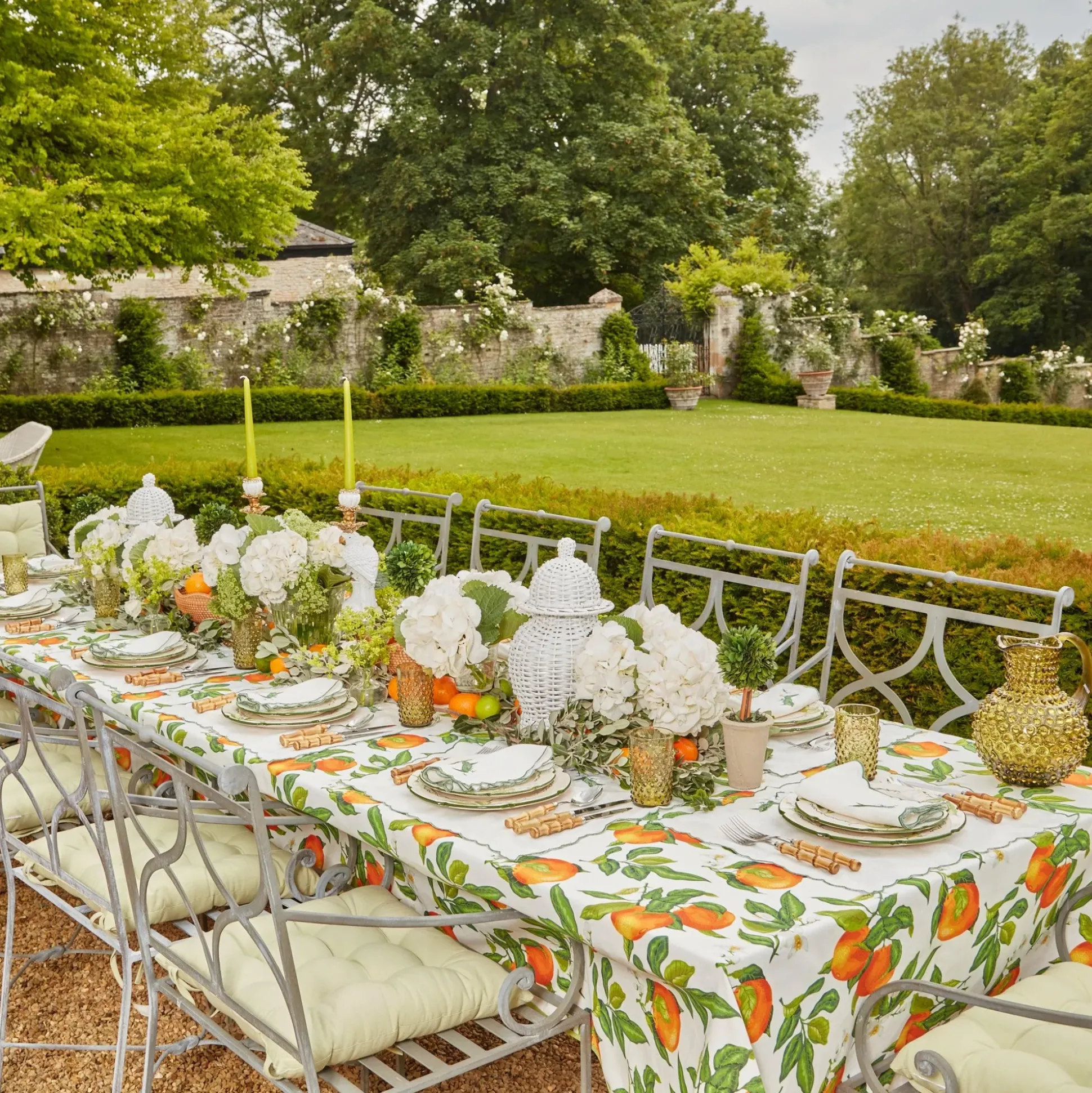 Olive Green Hobnail Jug & Glasses (Set Of 6)