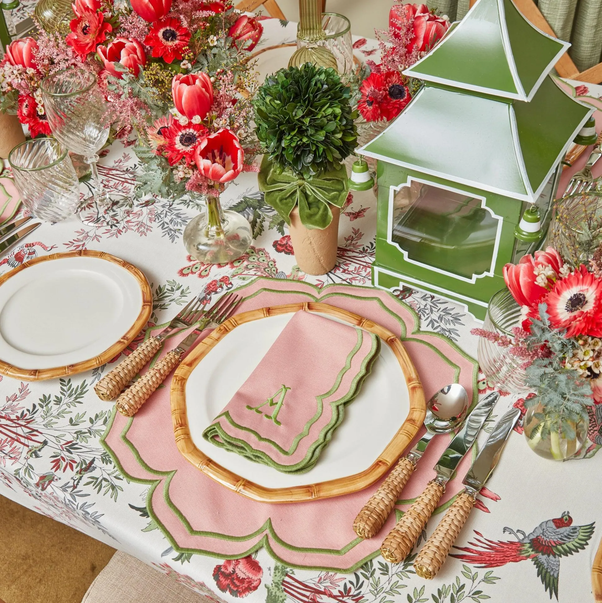 Olive Rim Swirl Wine Glasses (Set Of 4)