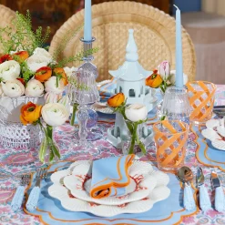 Orange Swirl Outdoor Glasses (Set Of 6)