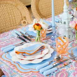 Orange Swirl Outdoor Glasses (Set Of 6)