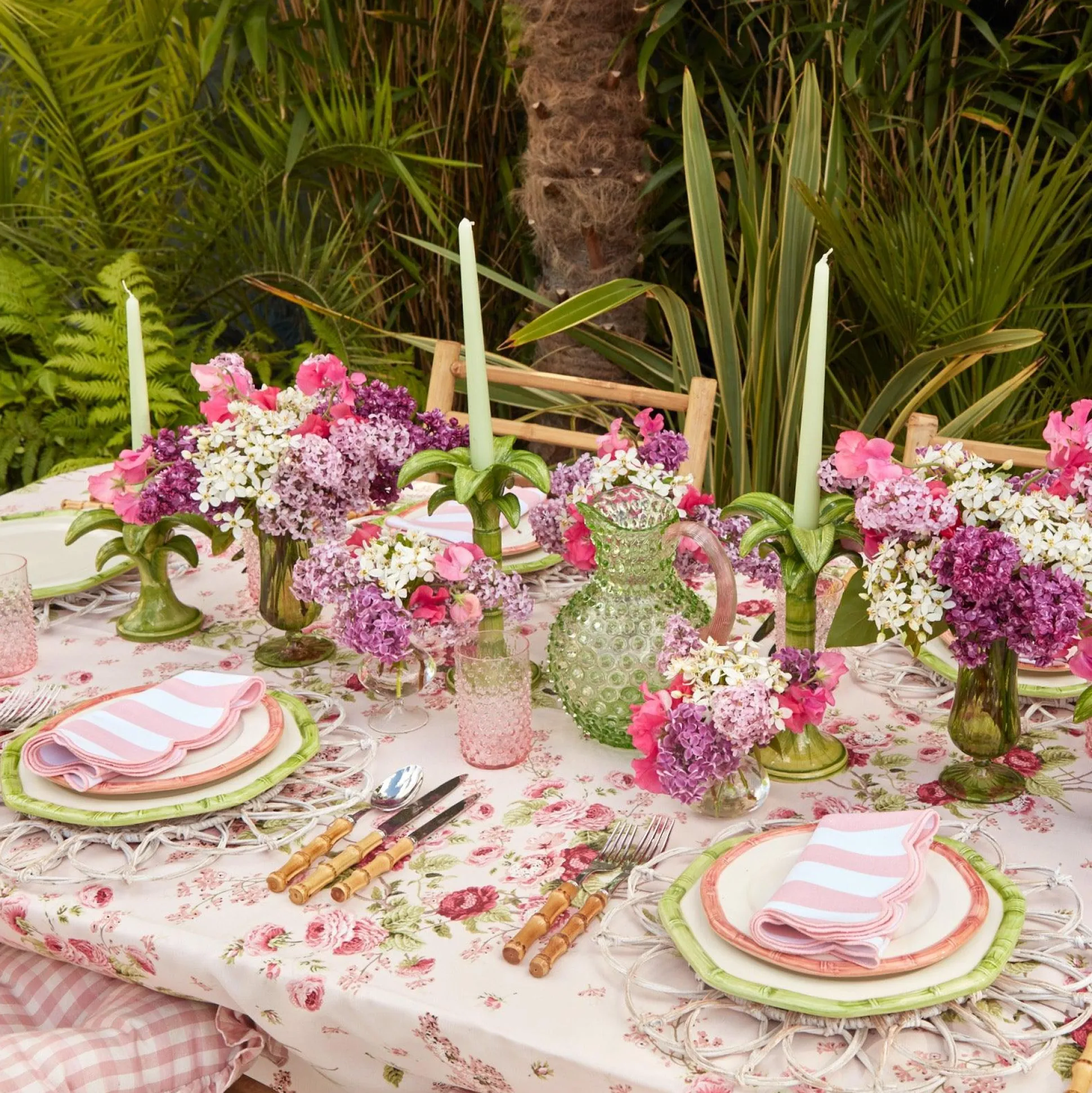 Palm Leaf Candle Holder (Large)