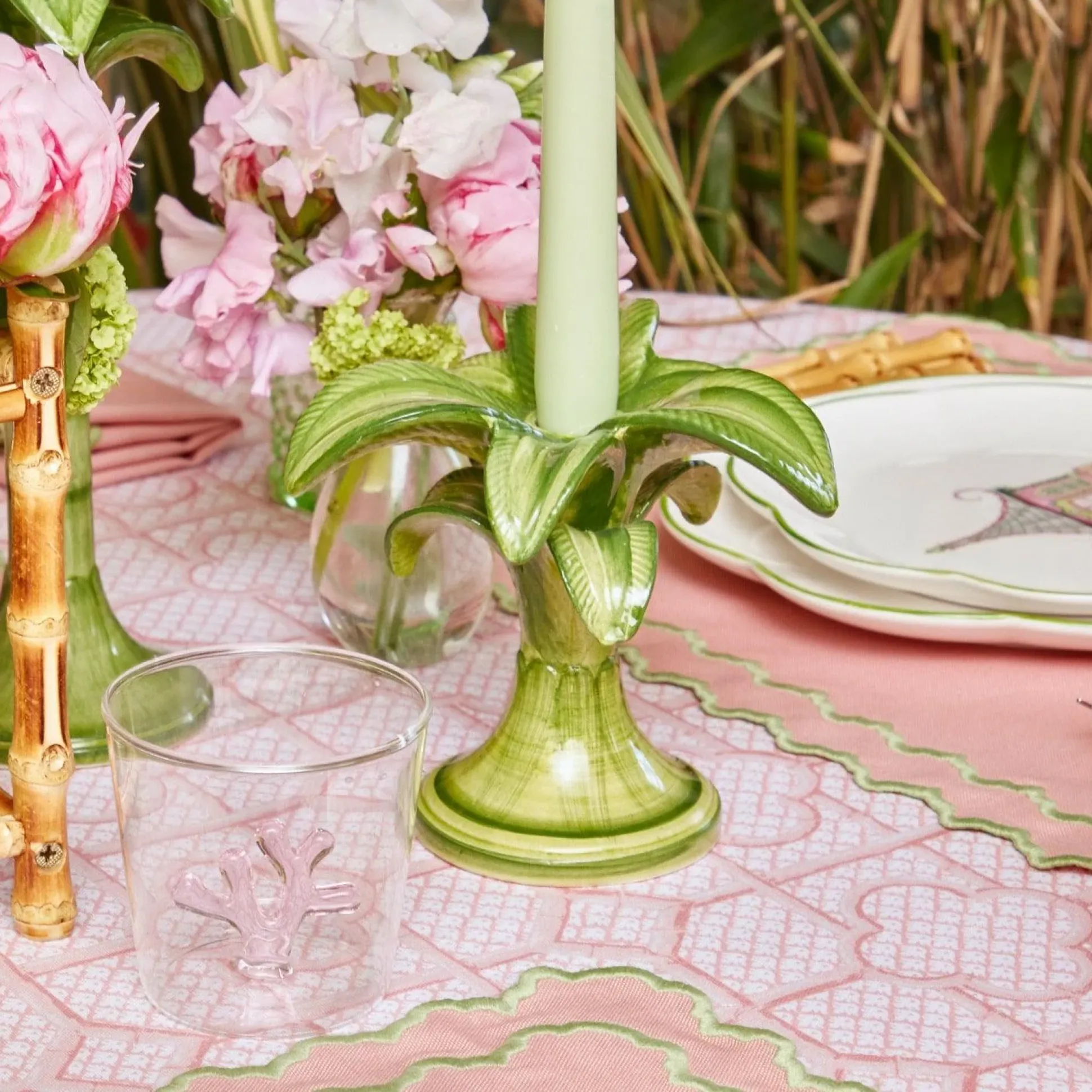 Palm Leaf Candle Holder (Small)