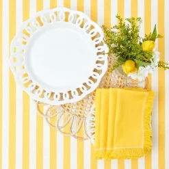 Passalacqua Yellow Stripe Tablecloth
