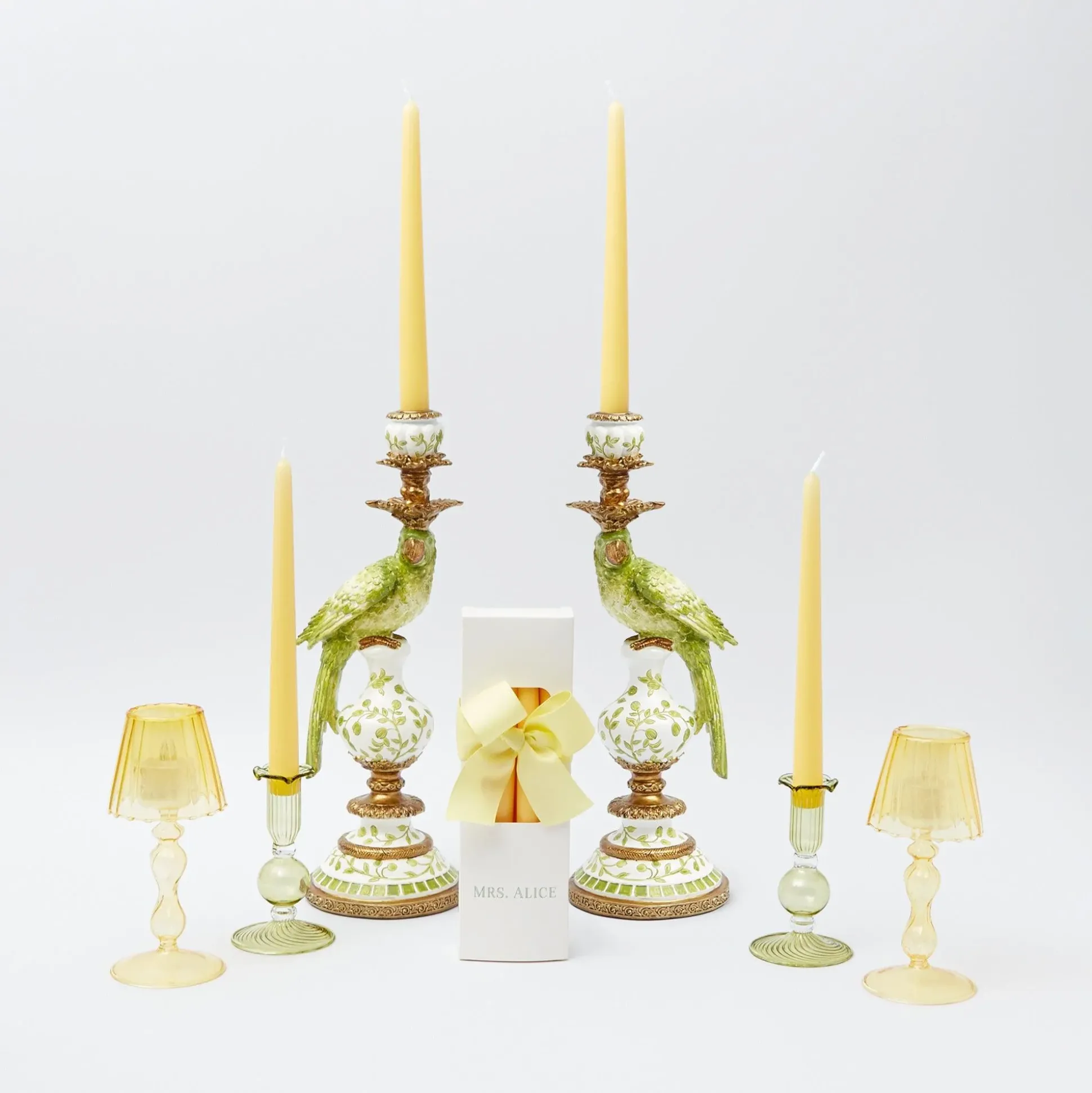 Pastel Yellow Candles (Set Of 8)