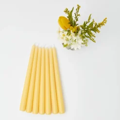 Pastel Yellow Candles (Set Of 8)