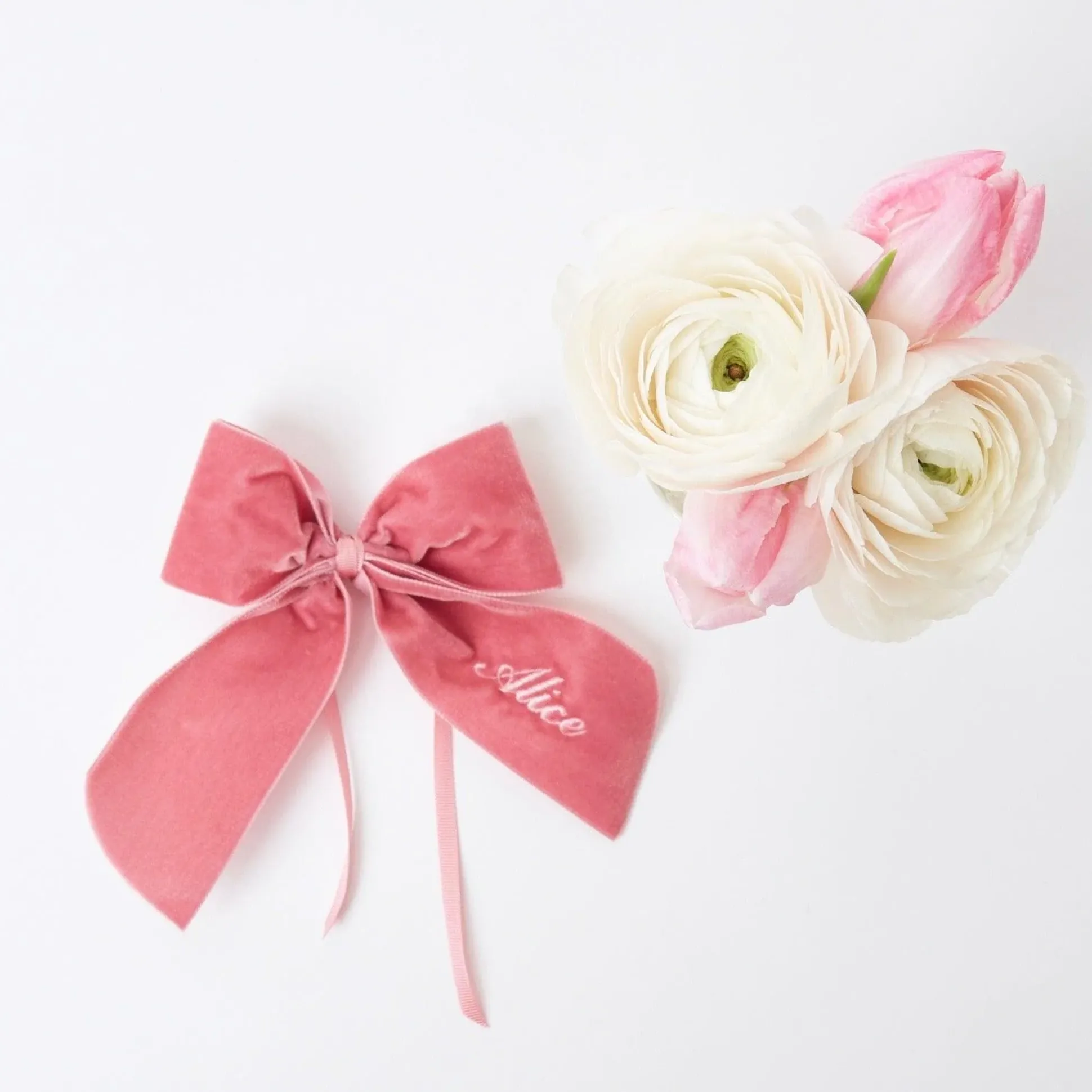 Personalised Dusty Pink Napkin Bow