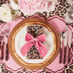 Personalised Dusty Pink Napkin Bow