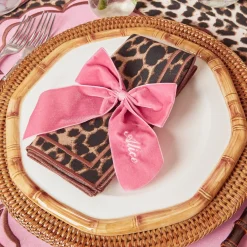 Personalised Dusty Pink Napkin Bow