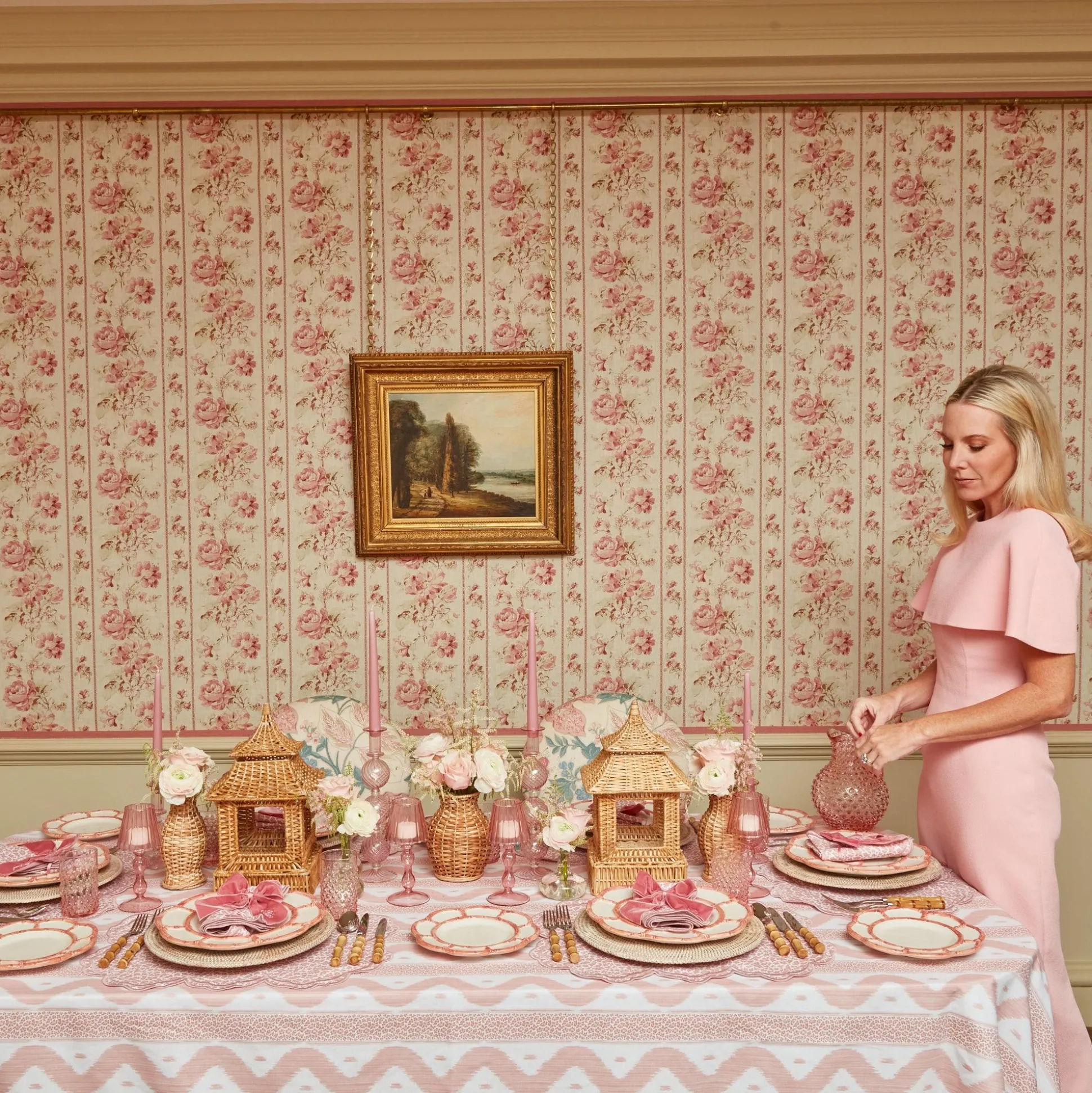 Personalised Dusty Pink Napkin Bow